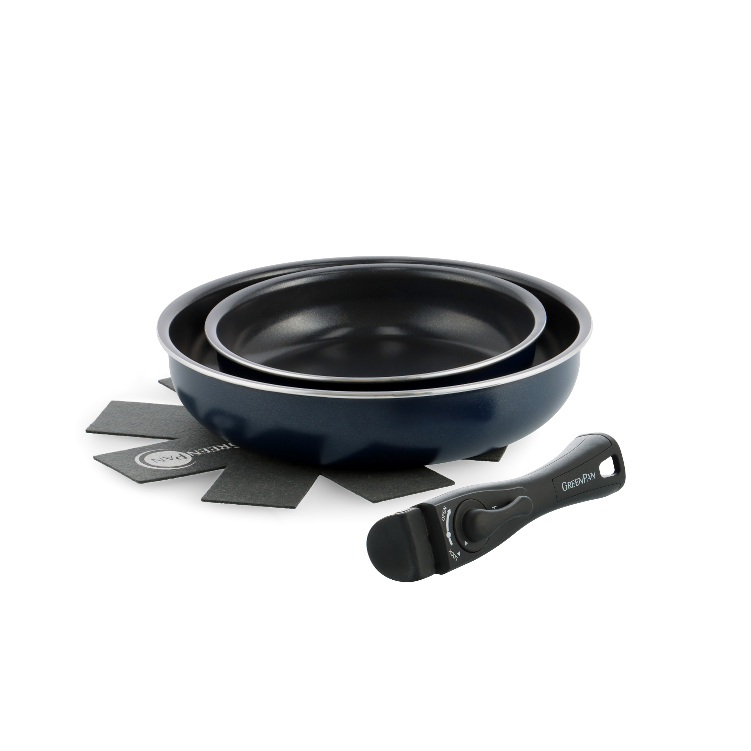 【グリーンパン】クリックシェフ4点セット(ブルー) グリーンパン公式ショップ】 【新商品】クリックシェフ 4点セット