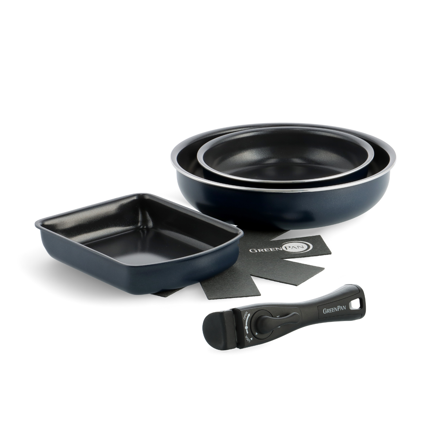 ●GREENPAN●クリックシェフコレクション★ブルーセット5★ グリーンパン公式ショップ】 【新商品】クリックシェフ 5点