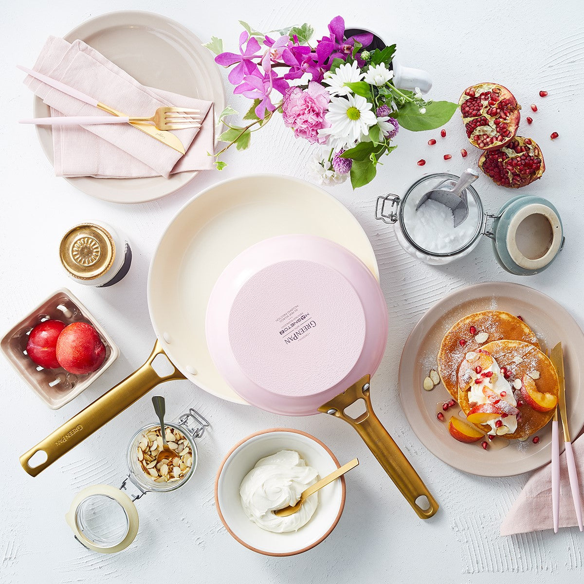 パドヴァ(ピンク) フライパン20cm IH/ガス火対応