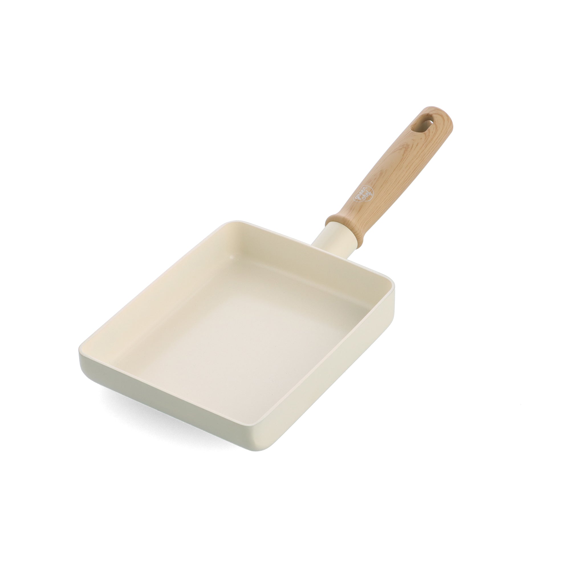 【スターターモデル】グリーンシェフ ビンテージ エッグパン ホワイト IH/ガス火対応