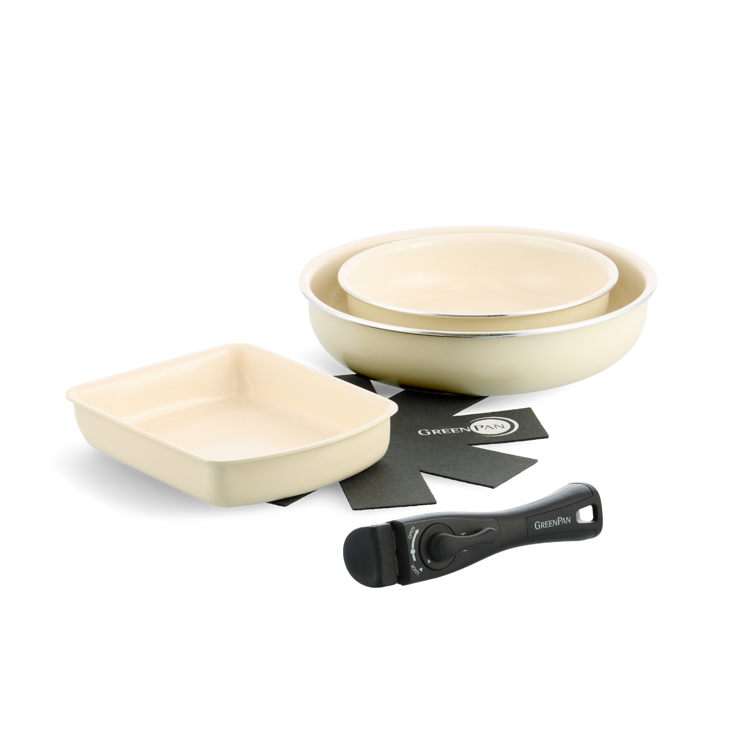 【ブラックフライデー対象】クリックシェフ 5点セット クリームホワイト