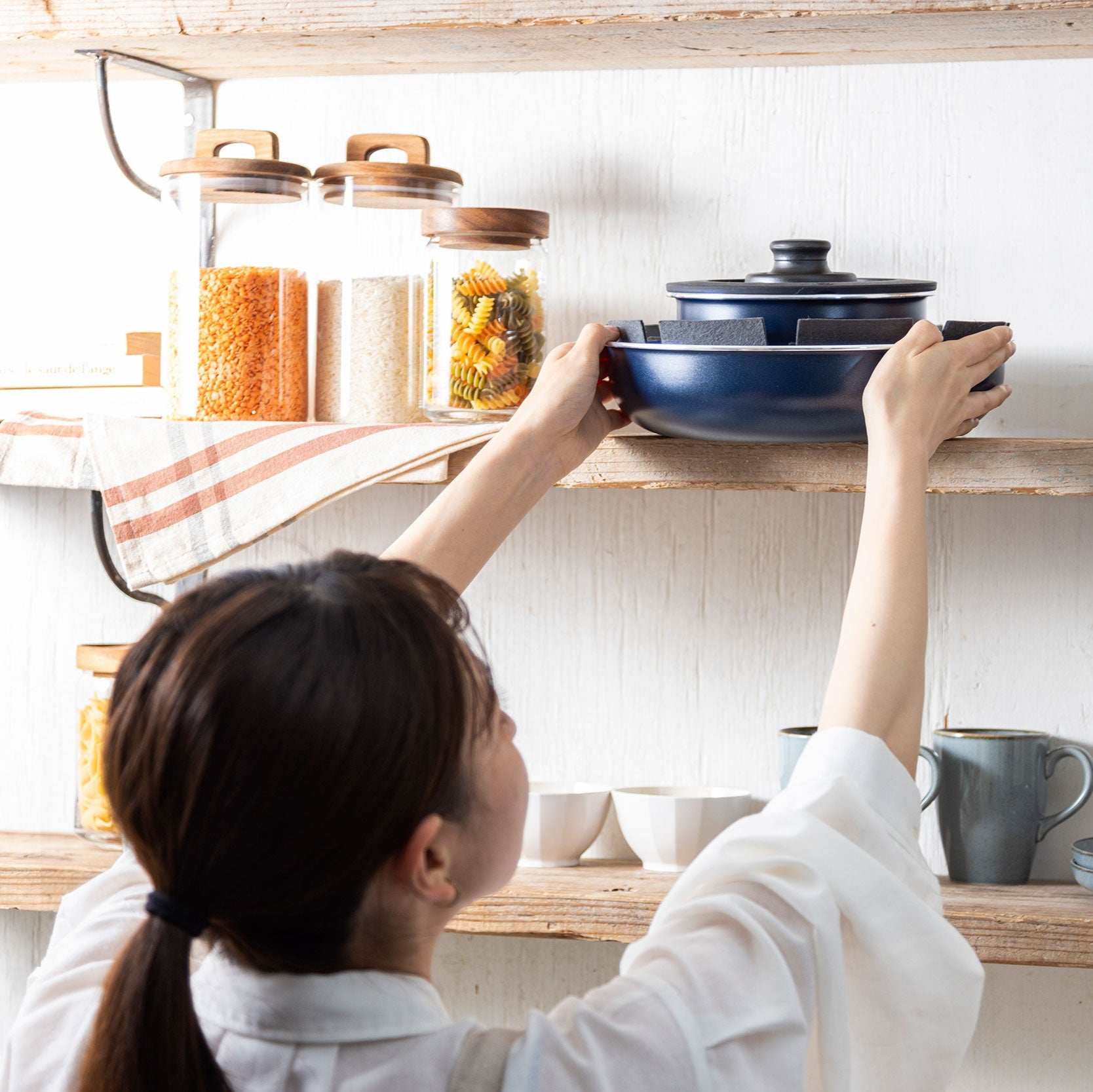 クリックシェフ 8点セット オックスフォードブルー 【旧モデル・オリジナルスポンジ付き】