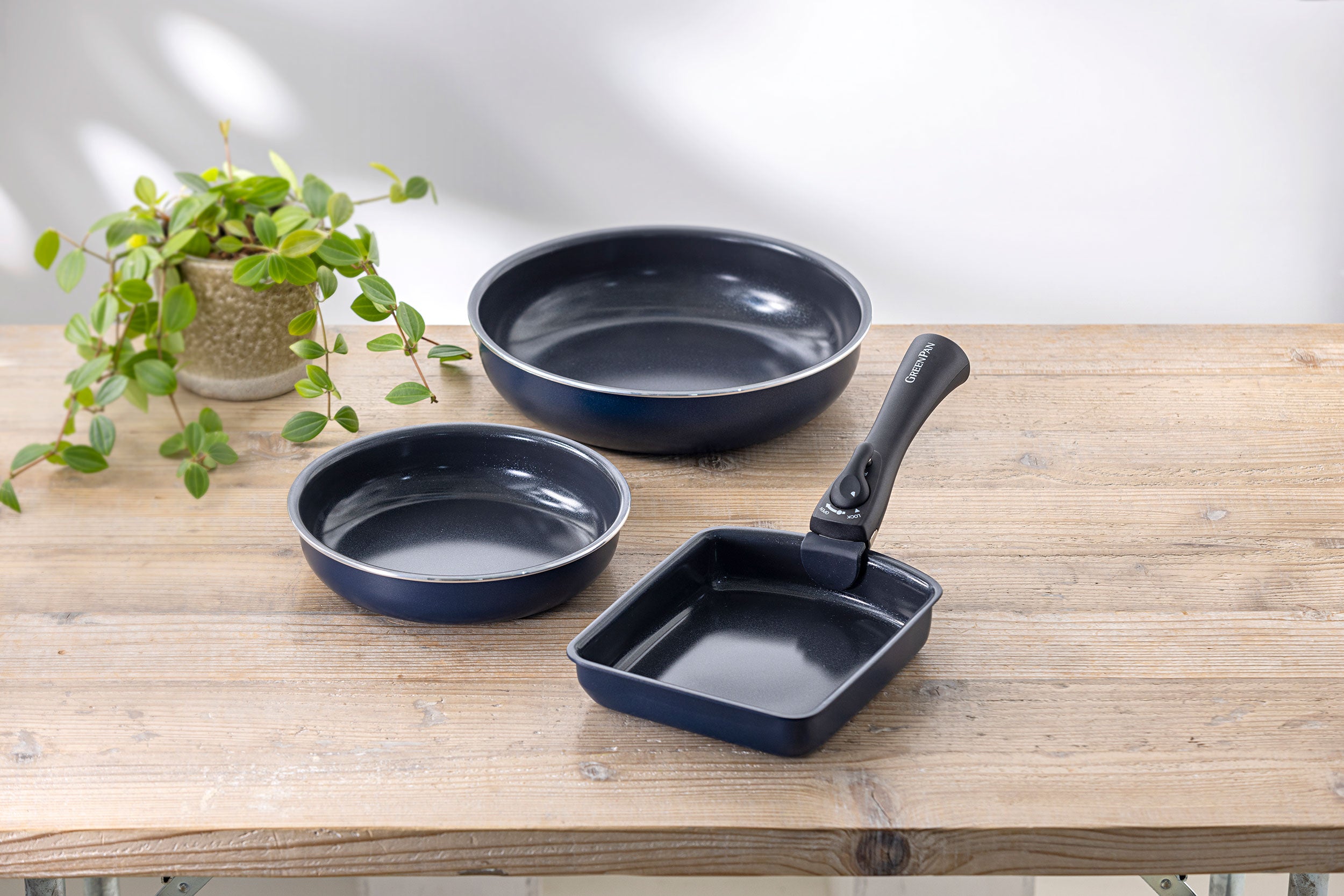 クリックシェフ 5点セット オックスフォードブルー 【旧モデル・オリジナルスポンジ付き】