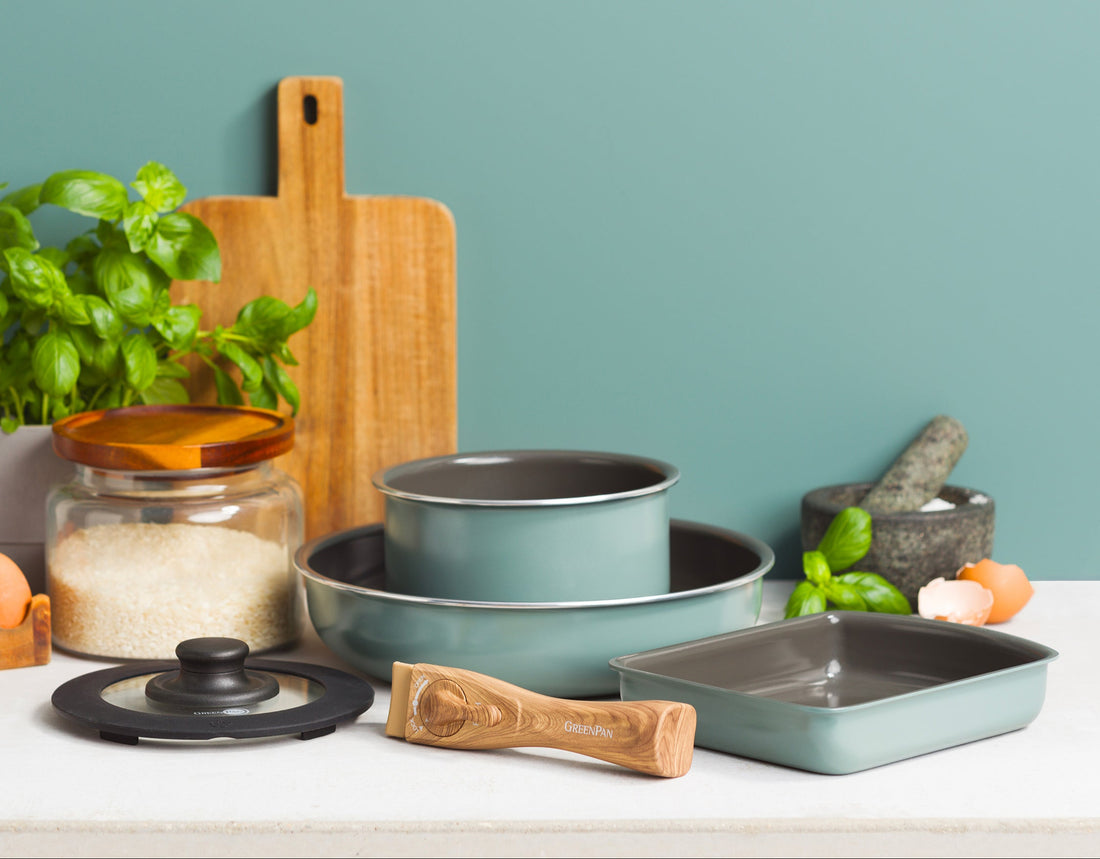 【販路限定セット】 クリックシェフ 5点セット スモーキースカイブルー