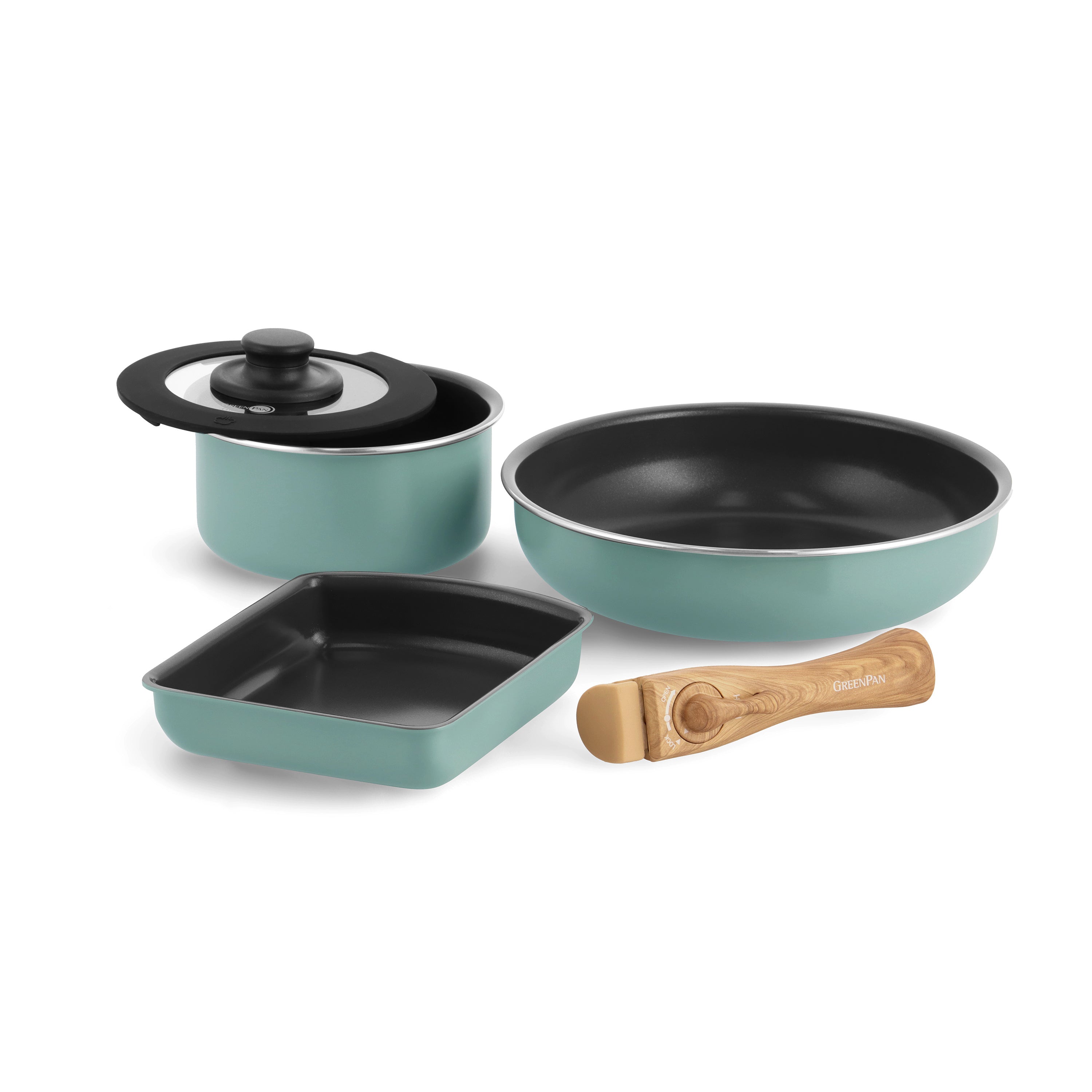 【新商品・販路限定セット】 クリックシェフ 5点セット スモーキースカイブルー