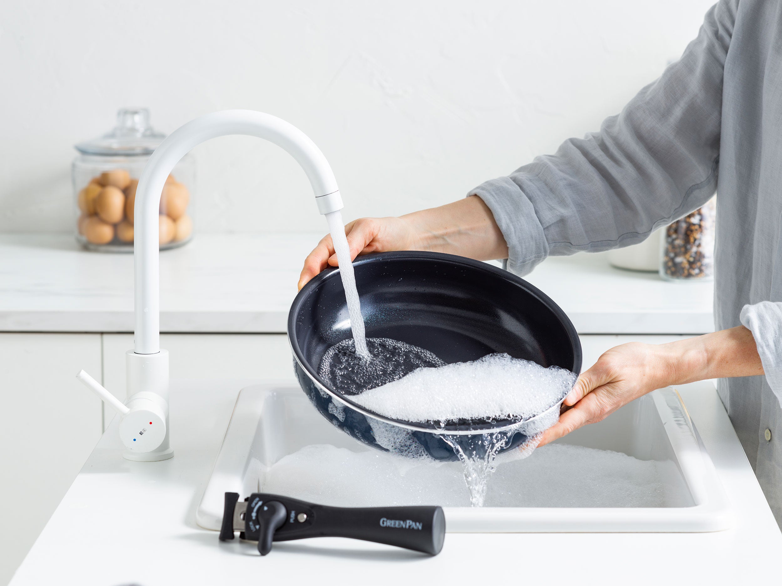 グリーンパン クリックシェフ 4点セット 安全 有害物質不使用 PFASフリー フライパンセット ハンドルがとれる