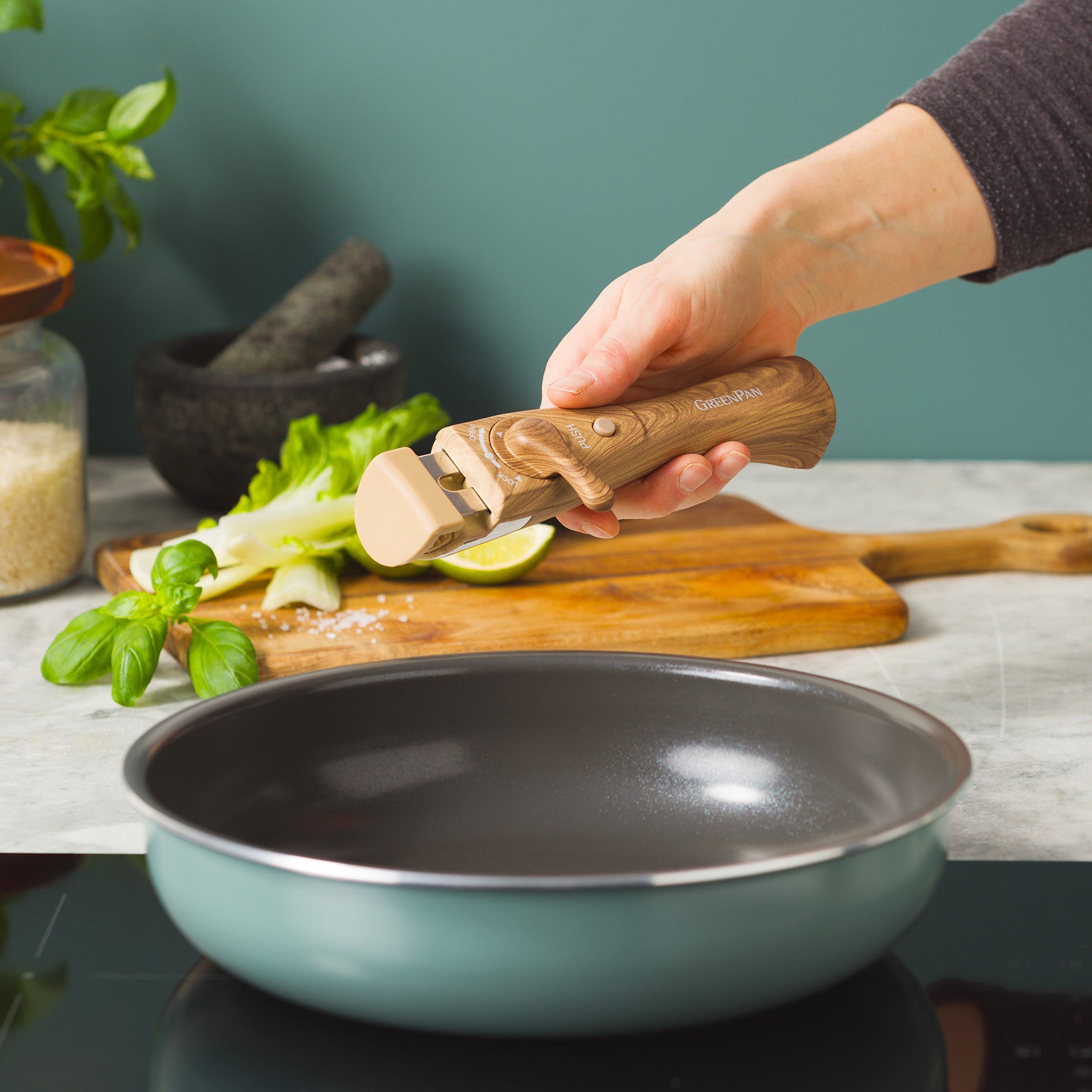 【新商品・販路限定セット】 クリックシェフ 5点セット スモーキースカイブルー