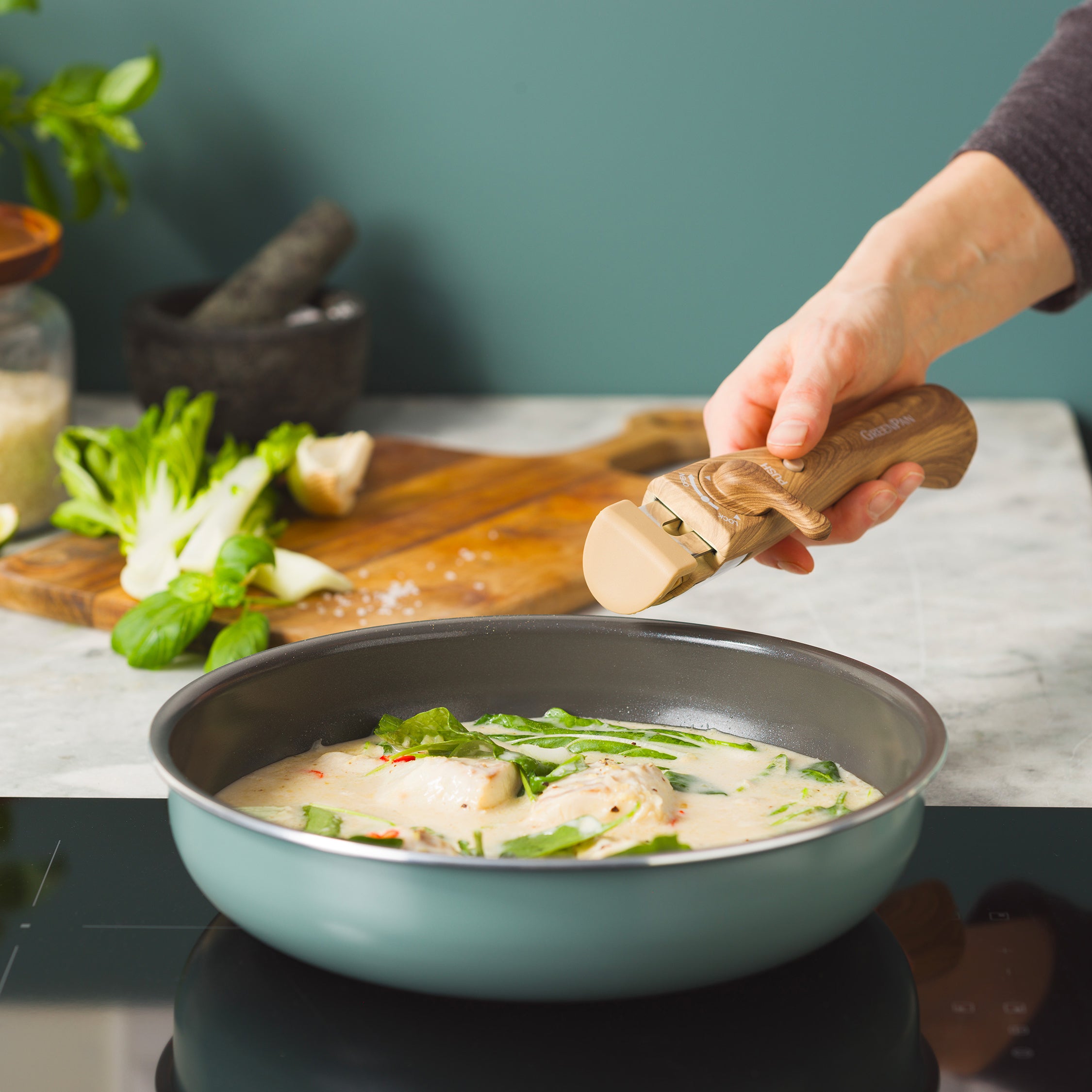 【新商品・販路限定セット】 クリックシェフ 5点セット スモーキースカイブルー