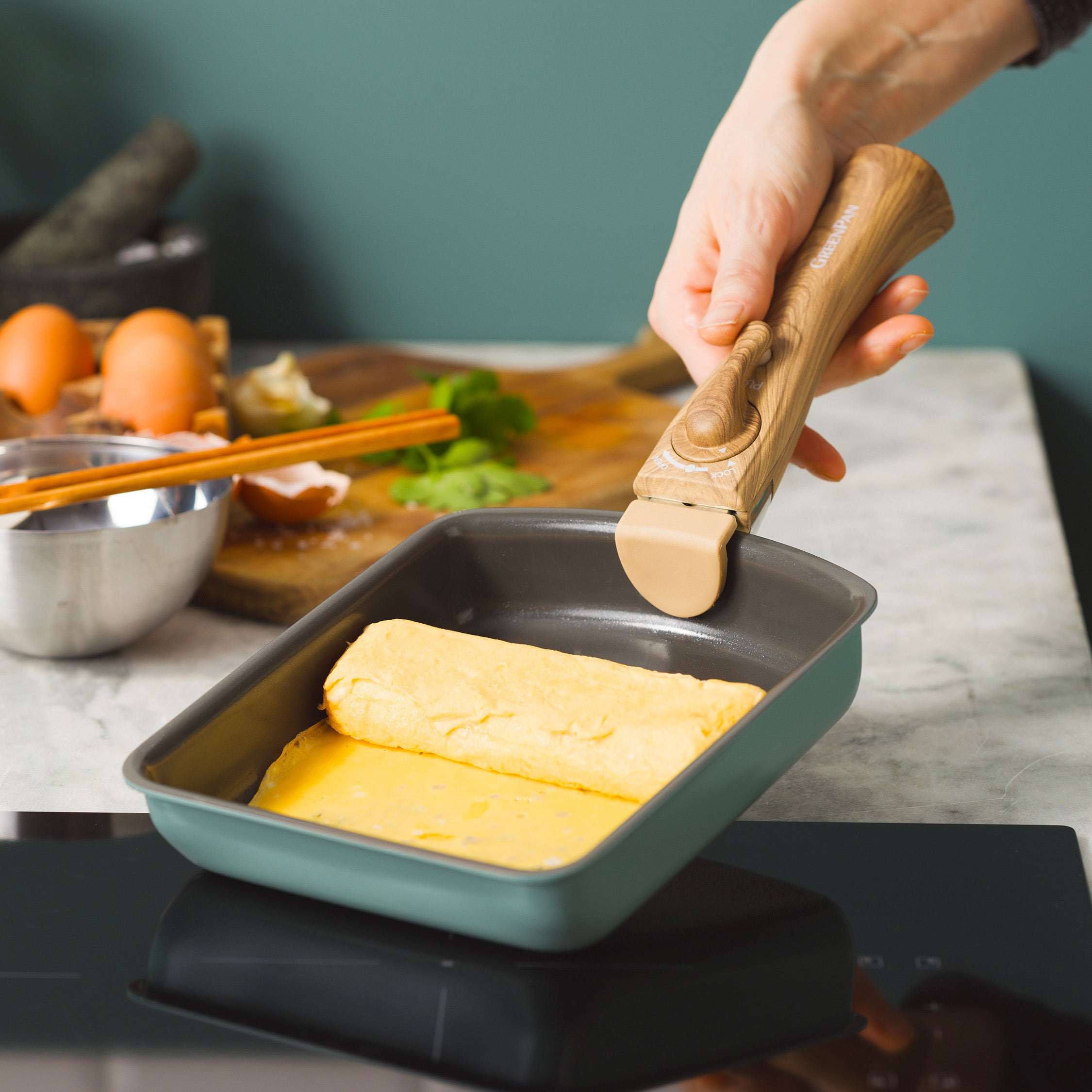 【新商品・販路限定セット】 クリックシェフ 5点セット スモーキースカイブルー