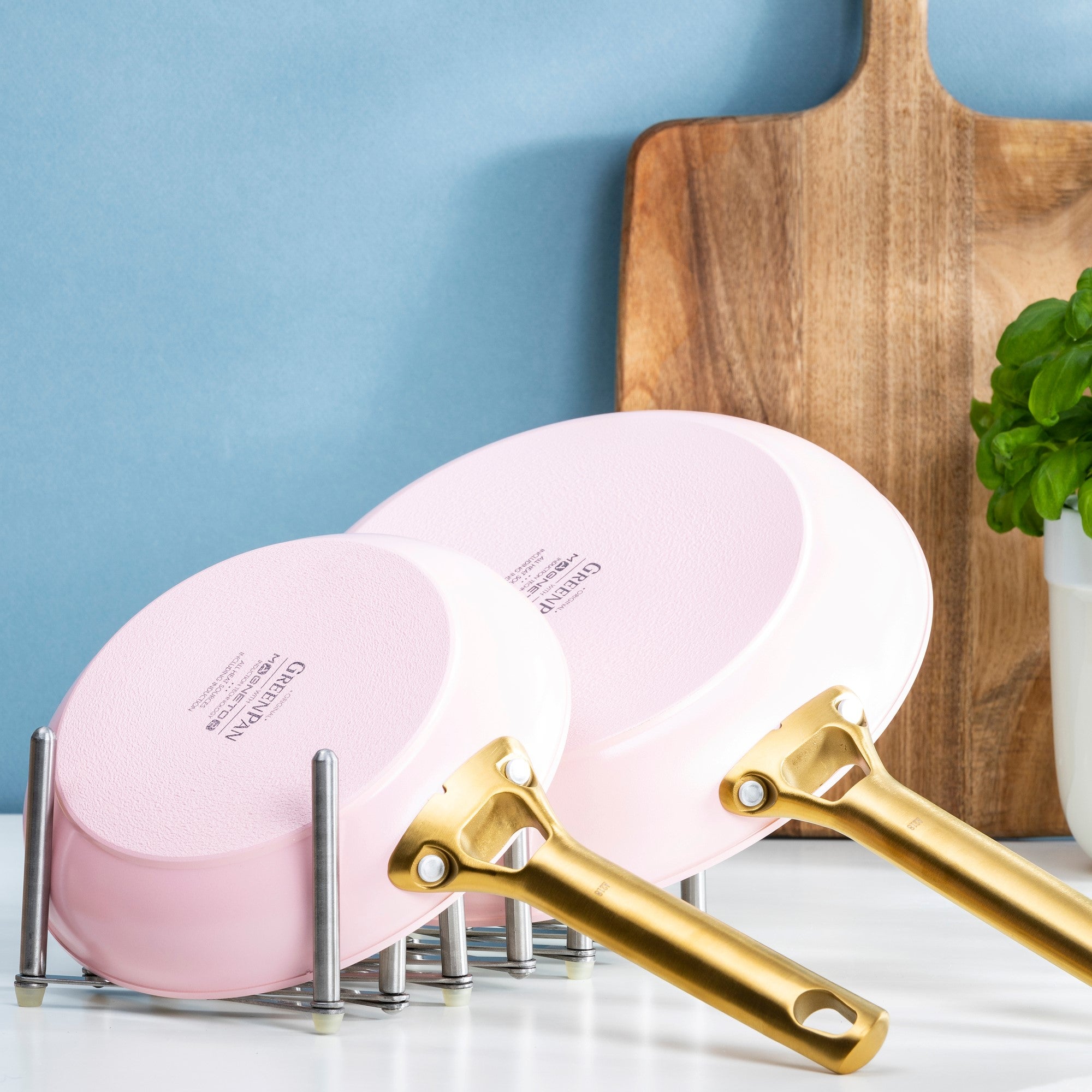 【在庫限り】パドヴァ(ピンク) フライパン20cm IH/ガス火対応