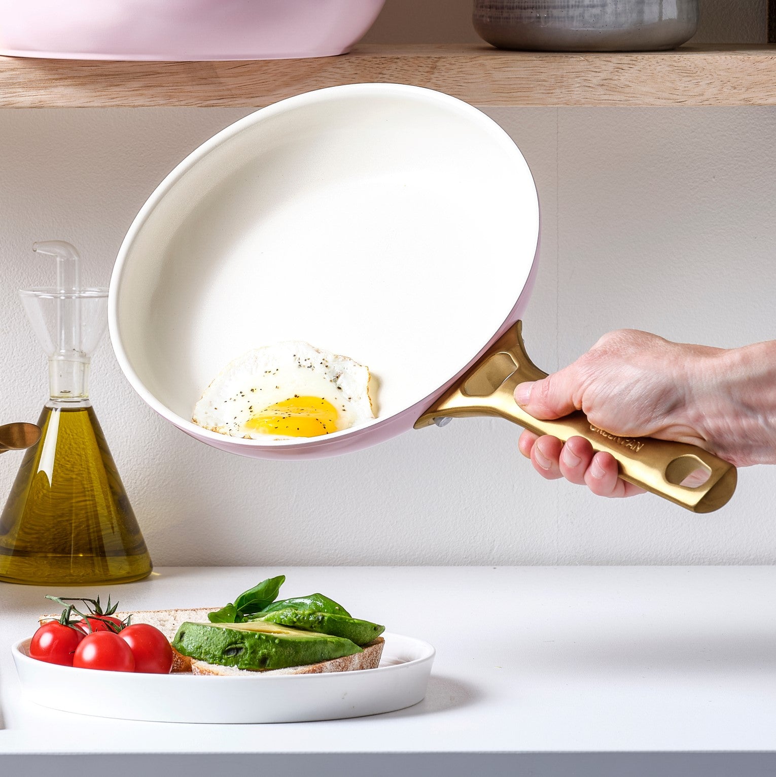 パドヴァ(ピンク) フライパン20cm IH/ガス火対応