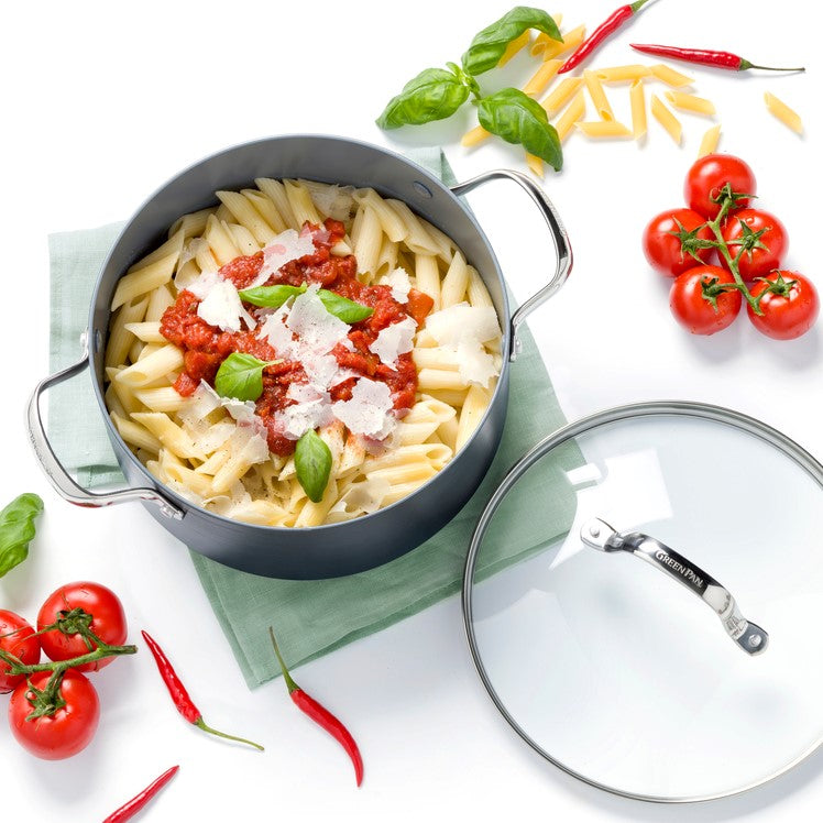 ヴェニス プロ キャセロール(両手鍋)20cm ガラス蓋付き IH/ガス火対応