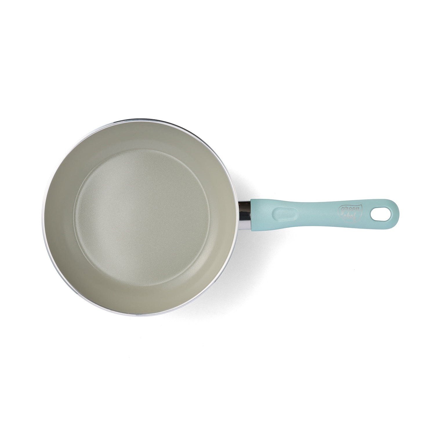 【スターターモデル】グリーンシェフ アースカラー フライパン 20cm ミントグリーン IH/ガス火対応