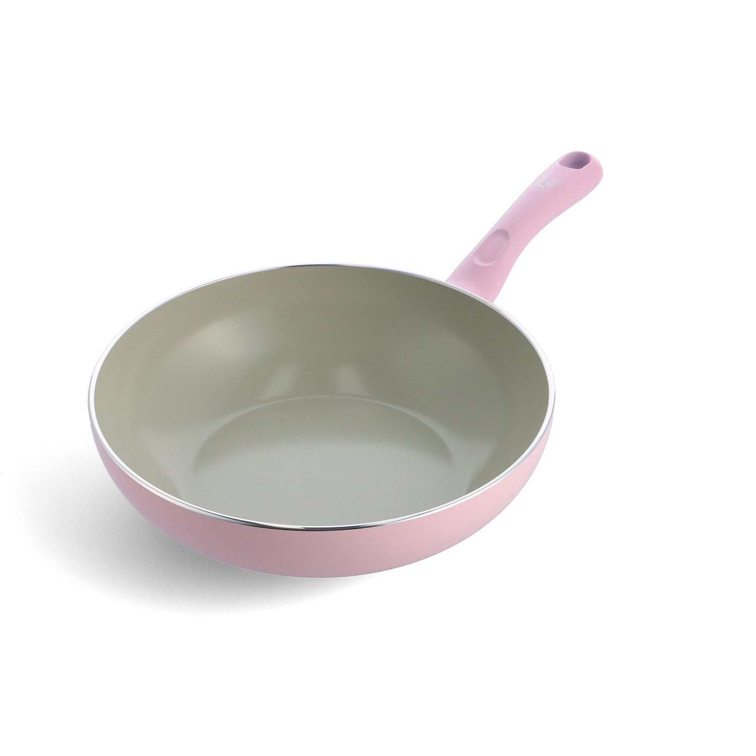【スターターモデル】グリーンシェフ アースカラー ウォックパン 28cm クォーツピンク IH/ガス火対応