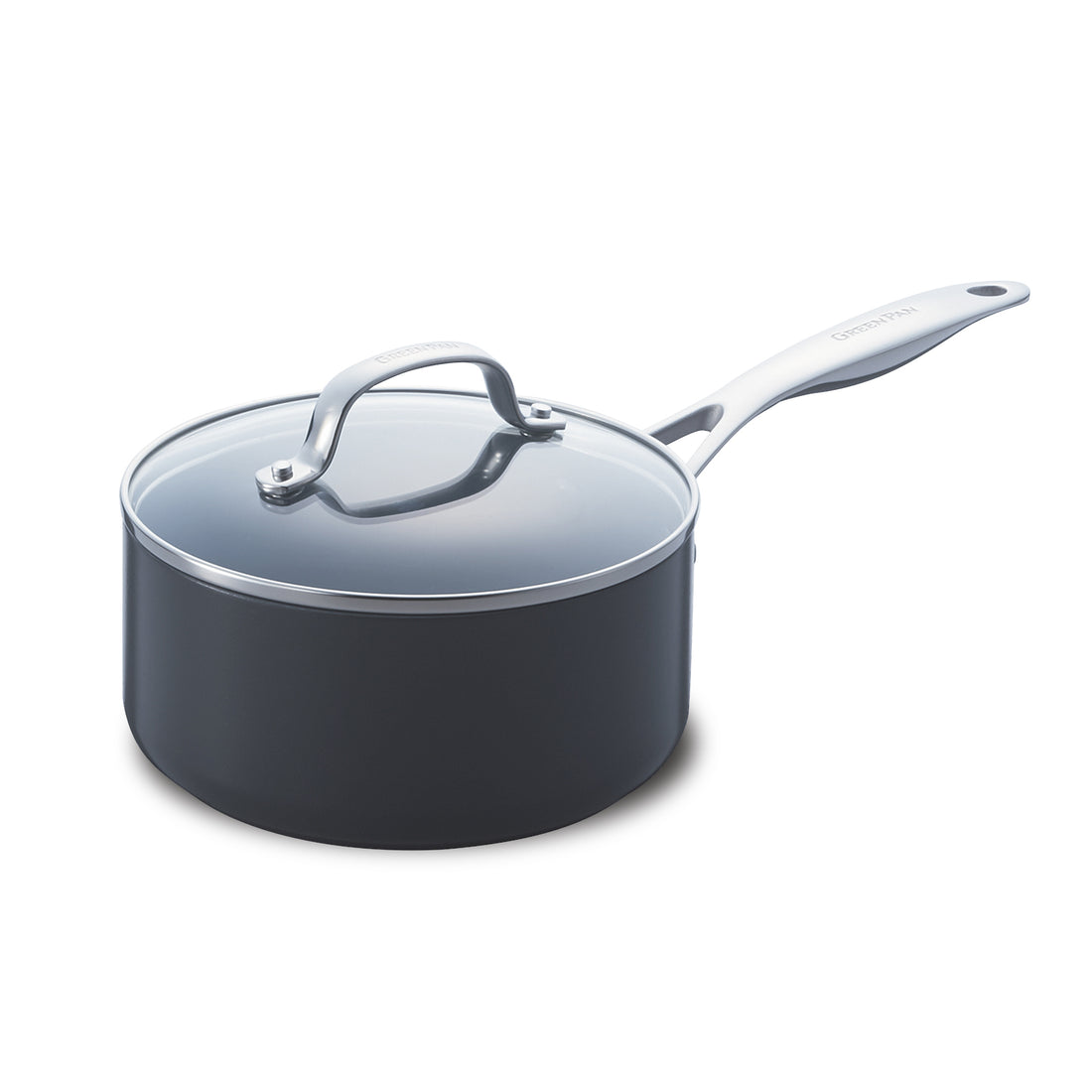 【ブラックフライデー対象】ヴェニス プロ ソースパン(片手鍋)18cm ガラス蓋付き IH/ガス火対応