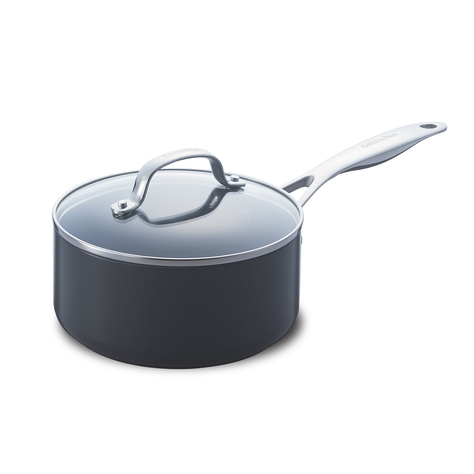 ヴェニス プロ ソースパン(片手鍋)18cm ガラス蓋付き IH/ガス火対応