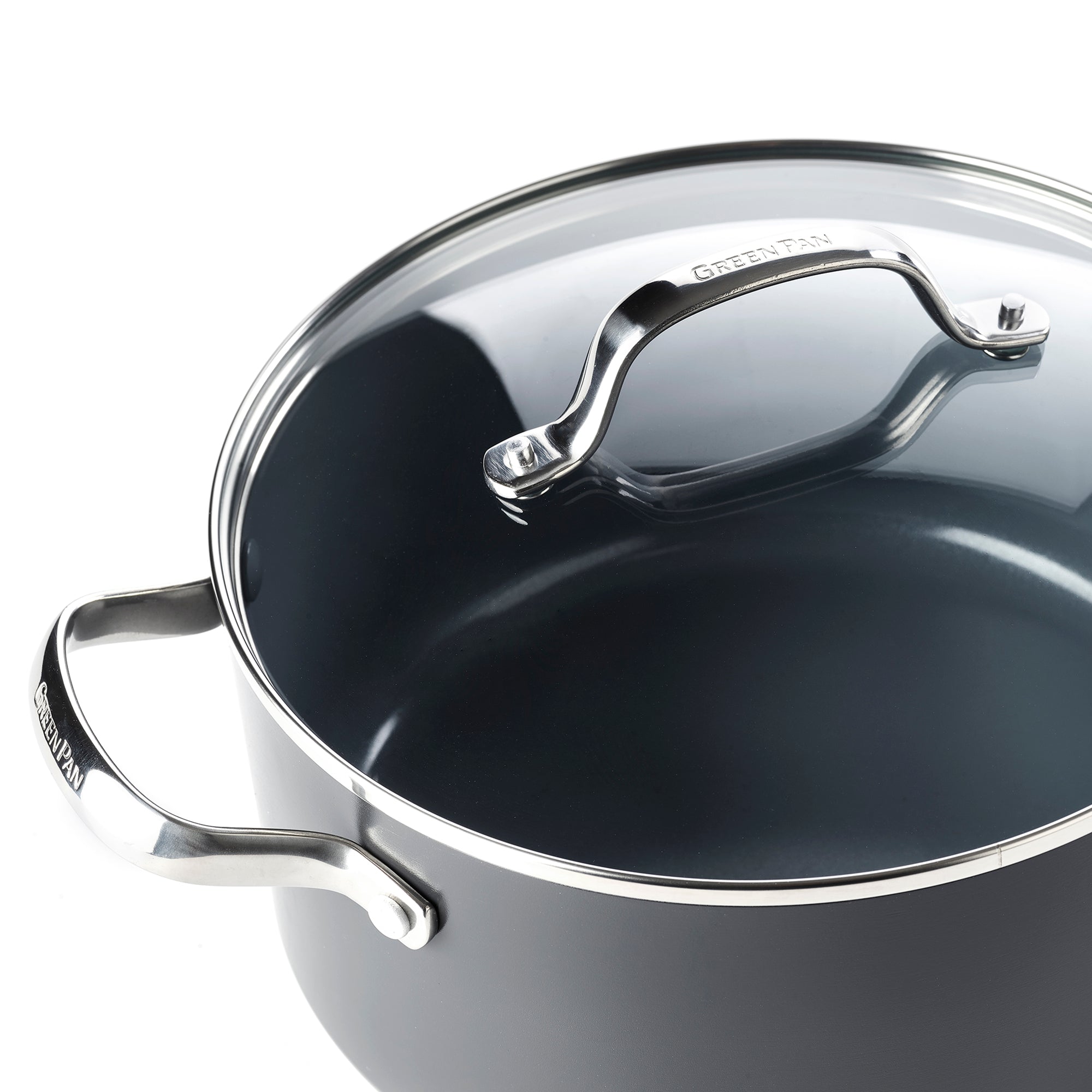 ヴェニス プロ キャセロール(両手鍋)20cm ガラス蓋付き IH/ガス火対応