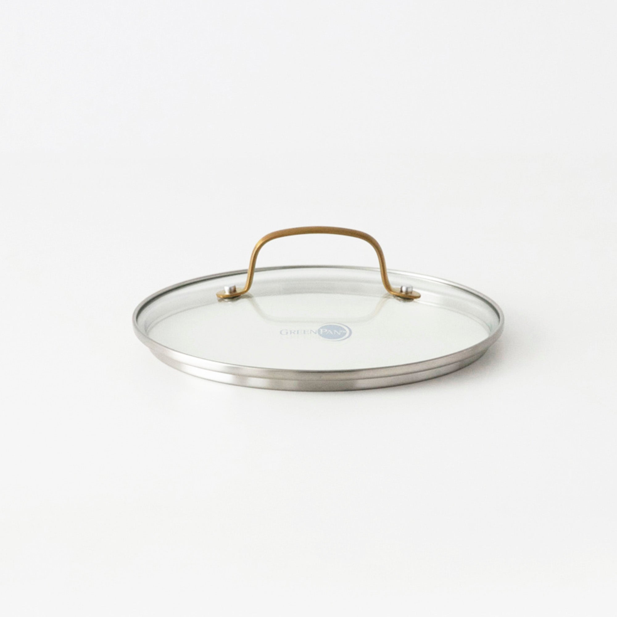 ステンレス ガラス蓋(ハンドル:ゴールド) 20cm