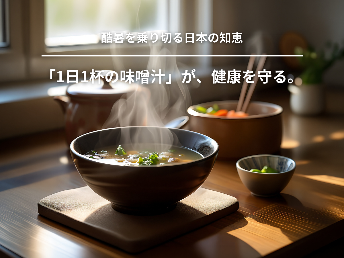 「1日1杯の味噌汁」が、 夏の家族の健康を守る。