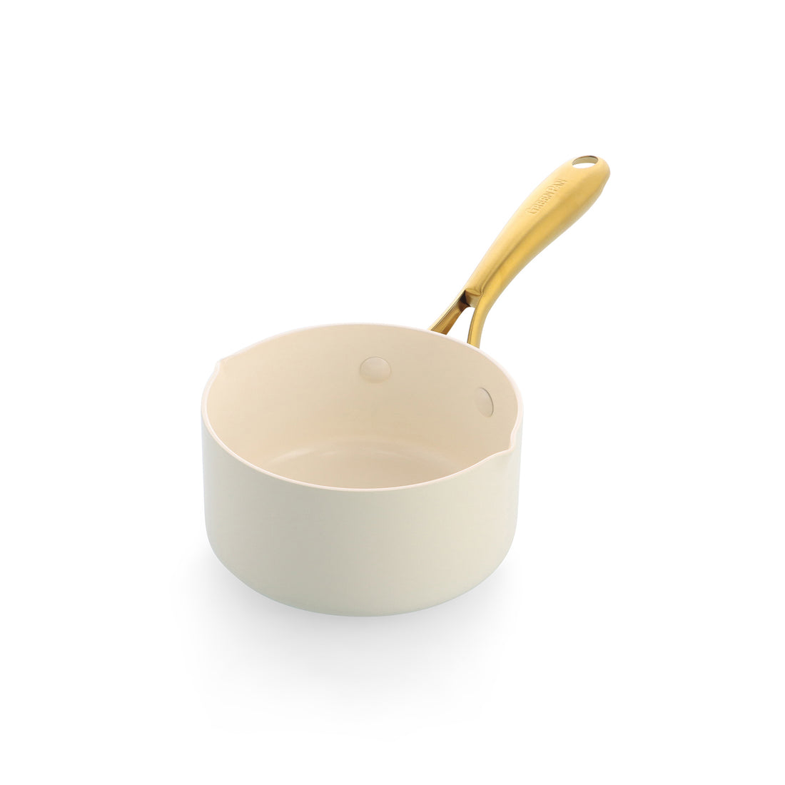 【新商品】ストゥディオ クリームホワイト ミルクパン  14cm　IH／ガス火対応