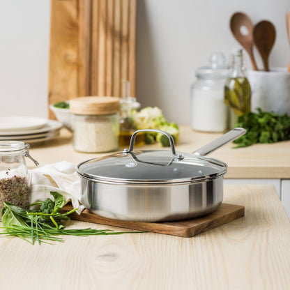 ※予約商品：12月中旬発送予定※【新商品】エーペックス 深型フライパン 24cm　ガラス蓋付き