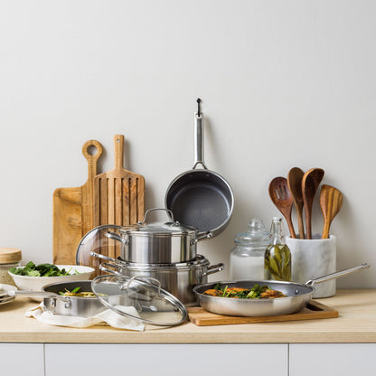 ※予約商品：12月中旬発送予定※【新商品】エーペックス 深型フライパン 24cm　ガラス蓋付き