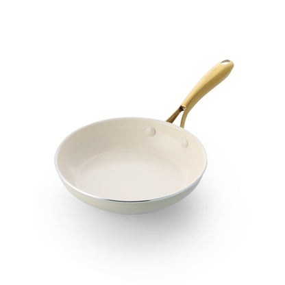 【新商品】ストゥディオ クリームホワイト フライパン  20cm　IH／ガス火対応